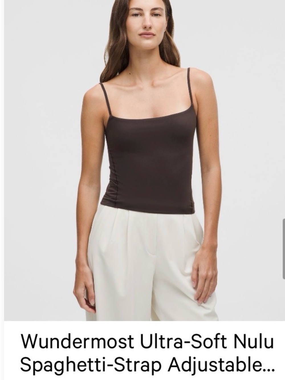 Lululemon - Wondermost Nulu cami tank Sequoia M